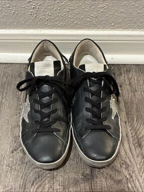 Golden Goose Black and White Superstar Insole Sneakers